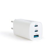 USB hálózati adapter A 2*C 55060 65W  (13402)