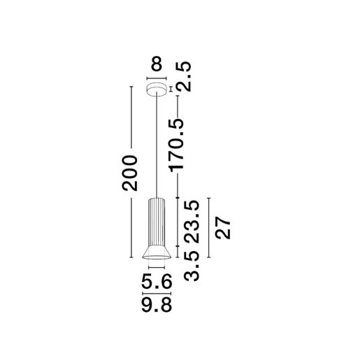 NOVA LUCE LUVIA NL-9011446 GU10 FEKETE/ARANY BORDÁZOTT  (16327)