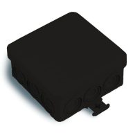 KÖTŐDOBOZ 85*85*36MM IP55 FEKETE 3052-N  (17202)