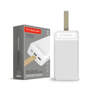 POWER BANK TPB-914 TITANIUM 4891 FEHÉR 30000MAH  (17638)
