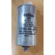Fázisjavító kondenzátor 12uF 250V MM GPP C7431  (22210)