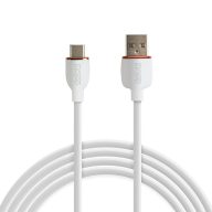 Adatkábel C-USB A fehér 1m 12W 55553WH-1  (22663)