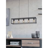   EGLO 43033 ELDRICK 5-ÖS FEKETE FÜGGESZTÉK 5*40W E27  (2451)