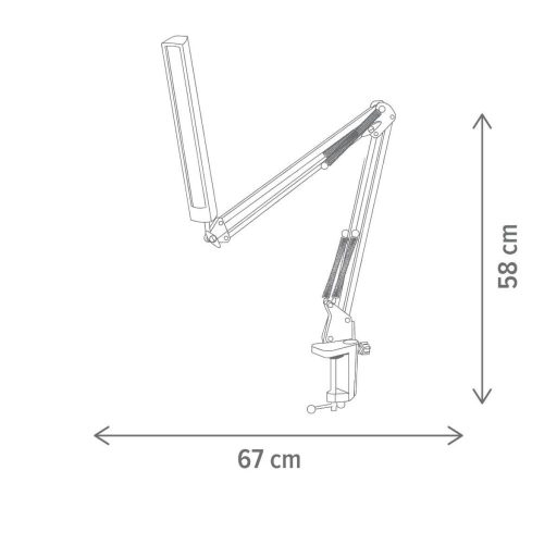 ASZTALI LÁMPA KL148011 FEKETE KLAUSEN AMSTRONG 11W  CCT  (25998)
