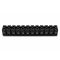 SORKAPOCS 2.5mm 12tagú fekete bakelit K2.5/B/12  (27294)