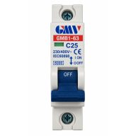 KISMEGSZAKÍTÓ 25A C GMV GMB1-63 6kA  (31080)
