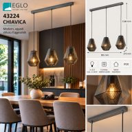 EGLO 43224 3 IZZÓS CHIAVICA FÜGGESZTÉK  (32208)