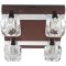 RÁBALUX 2954 DIAMOND 4XG9 MENNYEZETI LÁMPA WENGE KRÓM