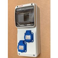 IPARI DOBOZ 6MODULOS 2*220V ALJ 3927-2  (38517)