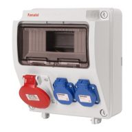 IPARI DOBOZ 9MODULOS 2*220V 1*5P 16A 3957-7VN  (38519)