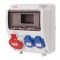 IPARI DOBOZ 9MODULOS 2*220V 1*5P 16A 3957-7VN  (38519)
