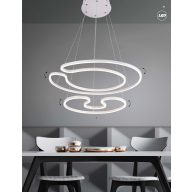  GLOBO 67097-60W WITTY FEHÉR 60W 3000K 3000LM 1200*670MM  (40380)