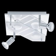   EGLO 75379 CABO-C 4*4W RGB W 3000K KRÓM/ÜVEG MENNYEZETI  (42337)