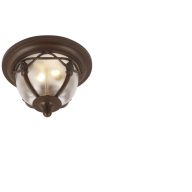   KLAUSEN KL5488 OHIO IP44 E27-ES BARNA ANTIK MENNYEZETI LÁMPA  (42546)