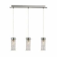 IDEALLUX IGUAZÚ 52366 3-AS FÜGGESZTÉK E14 KRISTÁLYOS