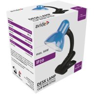 AVIDE DESK ABDL-CLIP-BL-60W KÉK CSIPTETŐS LÁMPA  (44374)