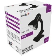 AVIDE DESK ABDL-CLIP-B-60W FEKETE CSIPTETŐS LÁMPA  (44376)