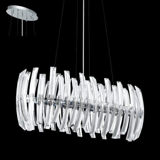 EGLO 89204 DRIFTER 8*G9 RÓM/ÜVEG FÜGGESZTÉK  (47042)