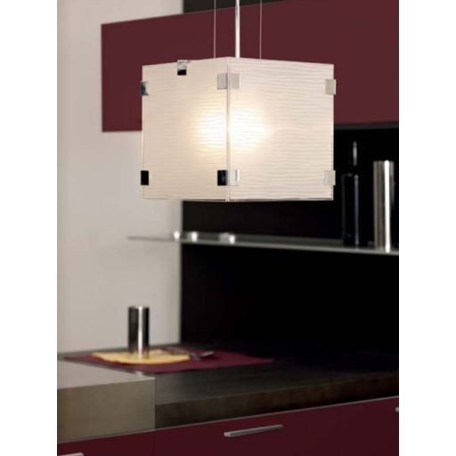 EGLO 91874 KOCKA ÜVEG FÜGGESZTÉK  (47049)