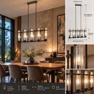 EGLO 33104 LINDALE 8*9W E14 LED FÜGGESZTÉK
