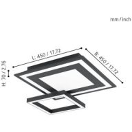 EGLO 99312 SAVATARILA-C RGB CCT 2750LM 20W  (48460)