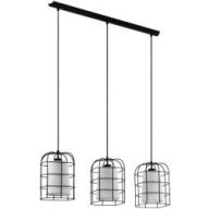   EGLO 43355 BITTAMS 3XE27  FEKETE FEHÉR FÜGGESZTÉK  (48522)