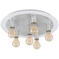EGLO 97496 PASSANO 6XE27 4W 2700K EZÜST-FEHÉR 550*190MM