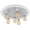 EGLO 97496 PASSANO 6XE27 4W 2700K EZÜST-FEHÉR 550*190MM