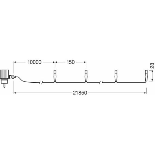 OSRAM 80LED CW LK80CWBK IP44 7500K 21.85M  (49987)