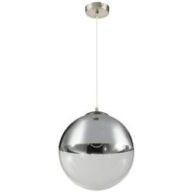   GLOBO 15851 VARUS KRÓM/ÁTLÁTSZÓ E27 FÜGGESZTÉK  (52366)