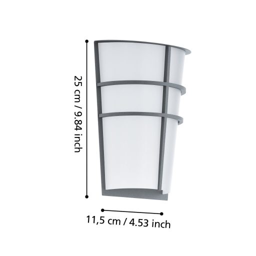 EGLO 94137 BREGANZO 2*2.5W EZÜST/FEHÉR 3000k 360LM  (52571)