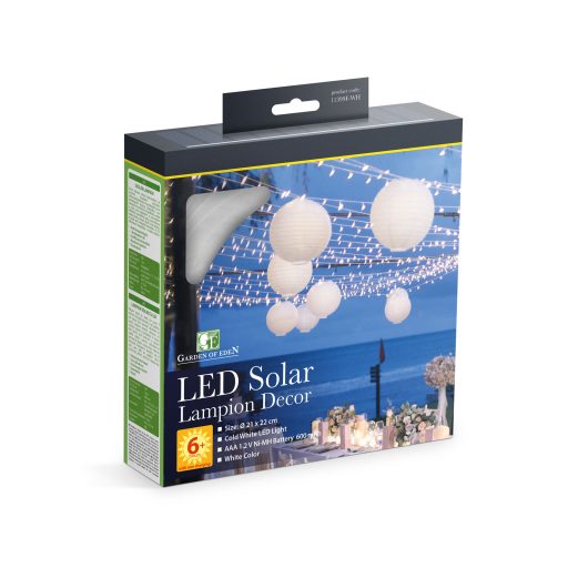 GAMMA 11399F-WH FEHÉR SOLAR GÖMB FÜGGESZTÉK 210MM IP44  (55475)