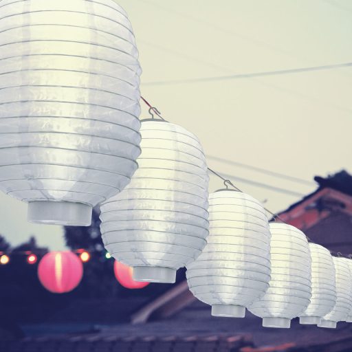 GAMMA 11399G-WH FEHÉR 210MM SOLAR LAMPION FÜGGESZTÉK  (55476)
