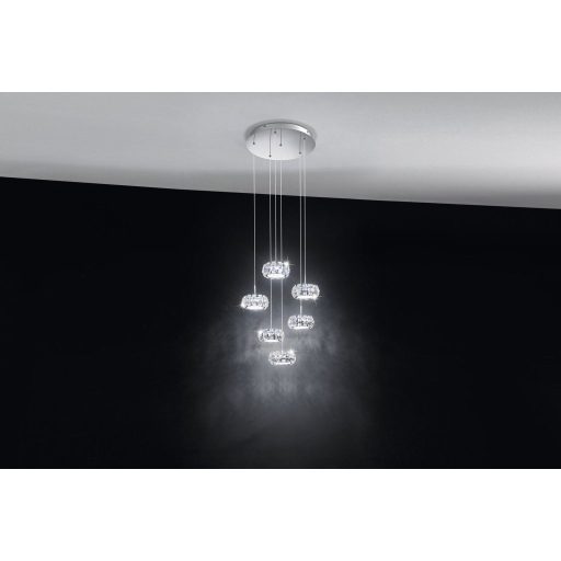 Eglo 39008 CORLIANO Kristály csillár 6*5W Led  (56399)