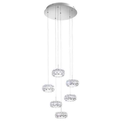 Eglo 39008 CORLIANO Kristály csillár 6*5W Led  (56399)
