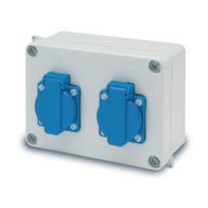 Ipari csatlakozó doboz 2*220V 3064 IP55 16A
