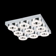 EGLO 95665 FRADELO KRÓM 9X4W 3000K 440x440x70MM 3600LM