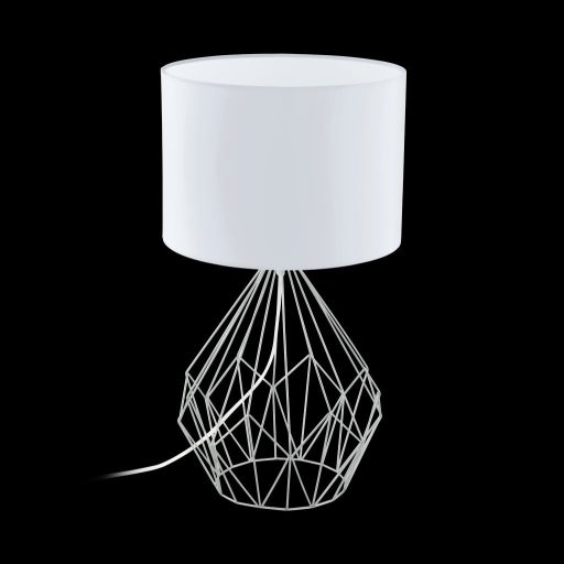 EGLO 95187 PEDREGAL 1  KRÓM/FEHÉR E27-ES ASZTALI LÁMPA 645MM  (61387)