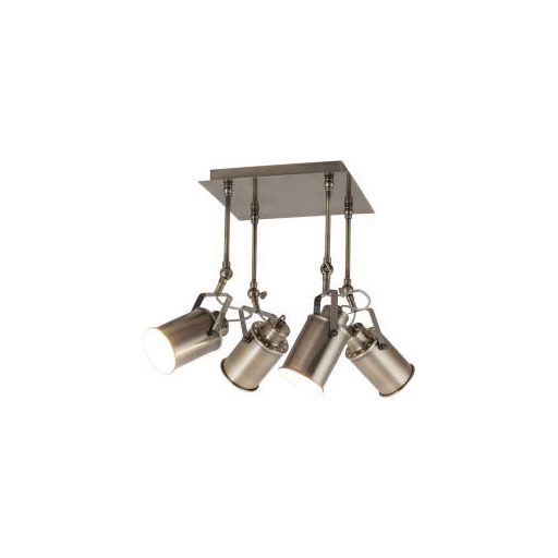 RÁBALUX 5984 PETER 4*E27 ANTIK BRONZ MENNYEZETI LÁMPA  (64349)