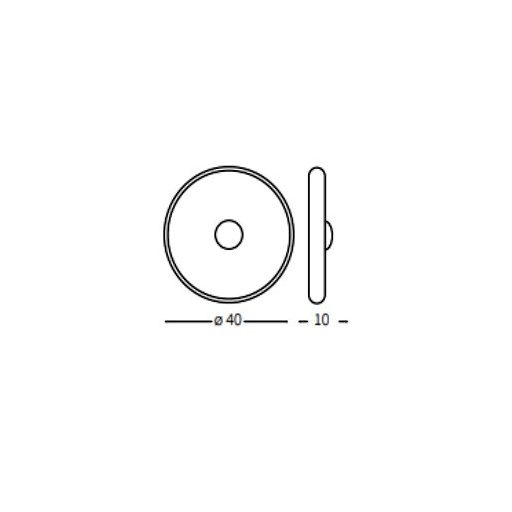 IDEALLUX RUBENS 178783 AP D40 3000K LEDES KRISTÁLY 24w