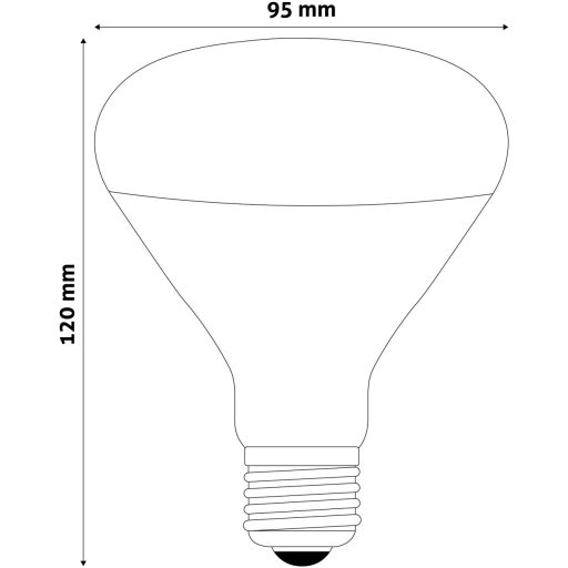 INFRA 100W E27 RUBIN ASIR9527-100W-R  (67142)