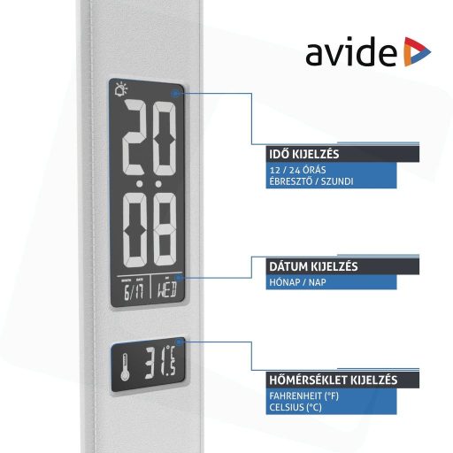 AVIDE ABLDL-OLC-6W-WH FEHÉR ASZTALI LÁMPA