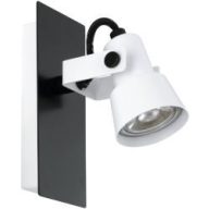 EGLO 97371 TRILLO FEHÉR-FEKETE GU10 5W  FALIKAR  (68313)