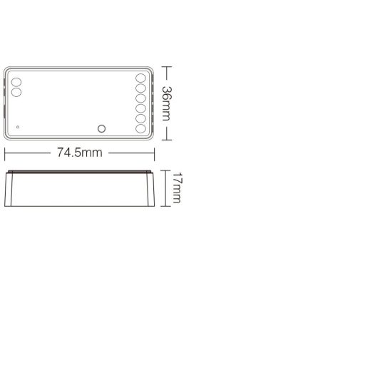 LED SZALAG VEZÉRLŐ CCT FUT035S  12-24VDC MAX12A