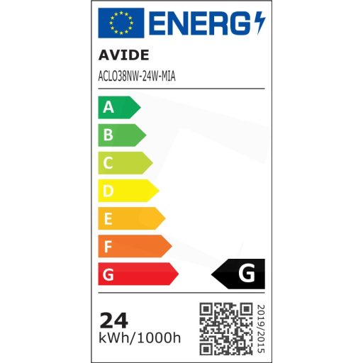 AVIDE MIA IP20 24W 4000K ACLO38NW-24W-MIA  (70088)