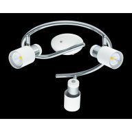 EGLO 32948 DAVIDA-SD KRÓM/FEHÉR 3*GU10/STEP KAPCSOLÓS LEDDEL