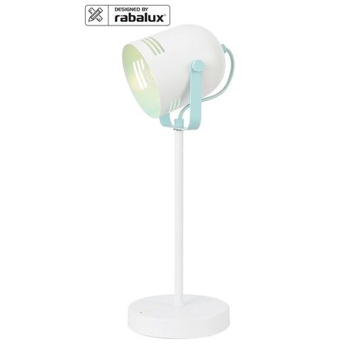 RÁBALUX 7015 MINUET E14-ES ASZTALI LÁMPA FEHÉR/SZÍNES  (8691)